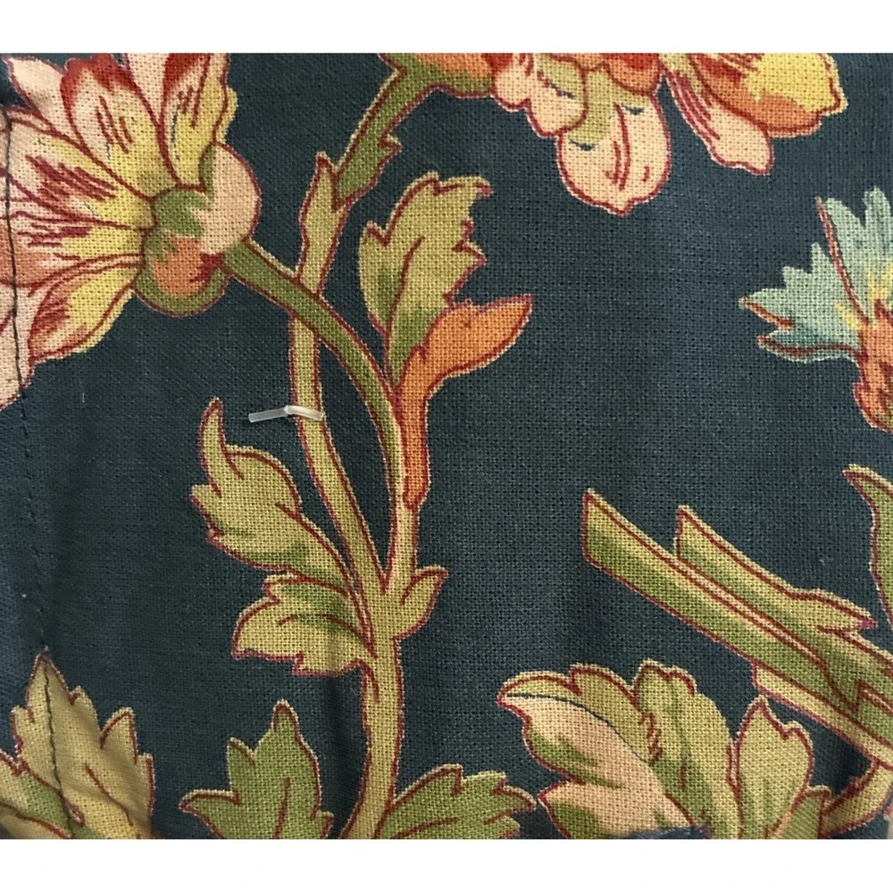 April Cornell Floral Teal Napkins Set 10 16